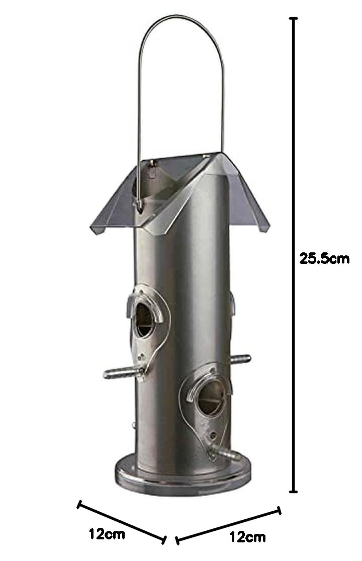 Trixie 55632 Futterspender, 800 ml/25 cm, Silber (Packung mit 4)
