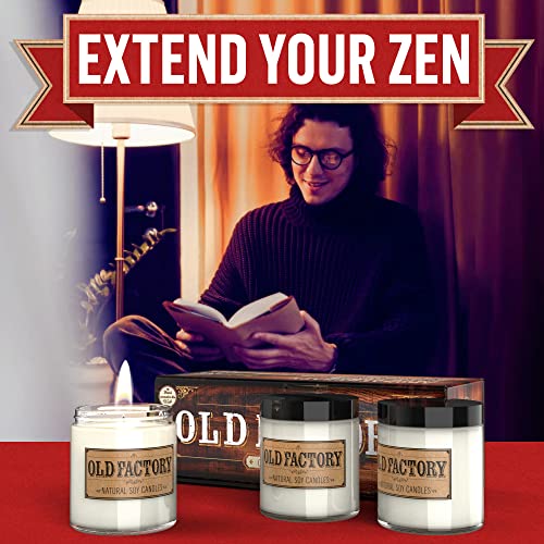 Old Factory Scented Candles - Winter Wonderland - Decorative Aromatherapy - Handmade In The Usa With Only The Best Fragrance Oils - 3 X 4-Ounce Soy Candles #TOP3