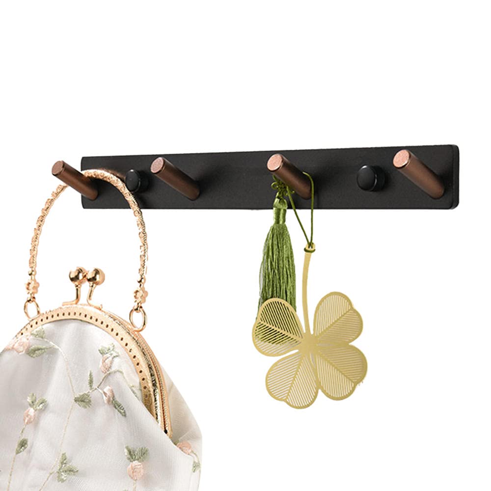 Porte-serviettes Crochets pour chapeau Porte-crochets auto-adhésifs Cintre en aluminium Support mural Pas de perçage Capacité de charge antirouille pour porte Chambre à coucher-A_3 crochets Matériel