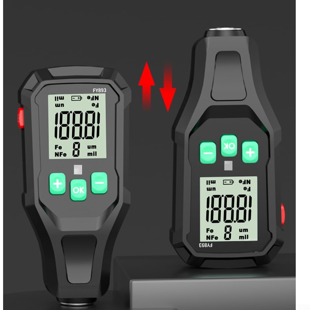 jauge d'épaisseur de peinture voiture 0-1350µm double sonde