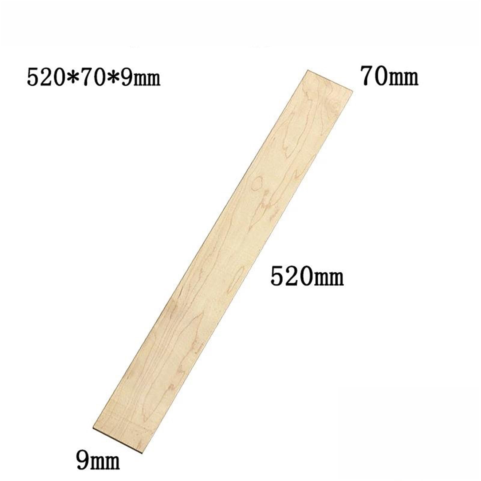 Twardy Klon 520 Mm Półwykończony Materiał Podstrunnicy Gitarowej Akcesoria Gitary