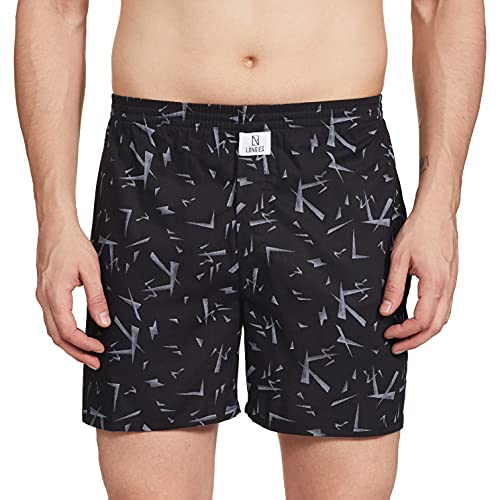 Image of Longies Men's Cotton Shorts (Pack of 3) (LGBOXPO3390 Black,cream,grey3390 S)