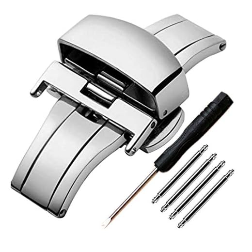 Butterfly Deployment Clasp for Leather Watch Bands