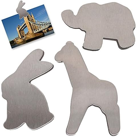 White Hinge 12Pc Animal Fridge Magnets Cover