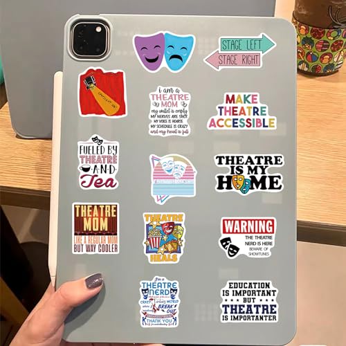 Theatre Stickers,50 PCS Aesthetic Waterproof Stickers,Vinyl Sticker for Water Bottle,Laptop,Phone,Skateboard Sticker (Theatre)