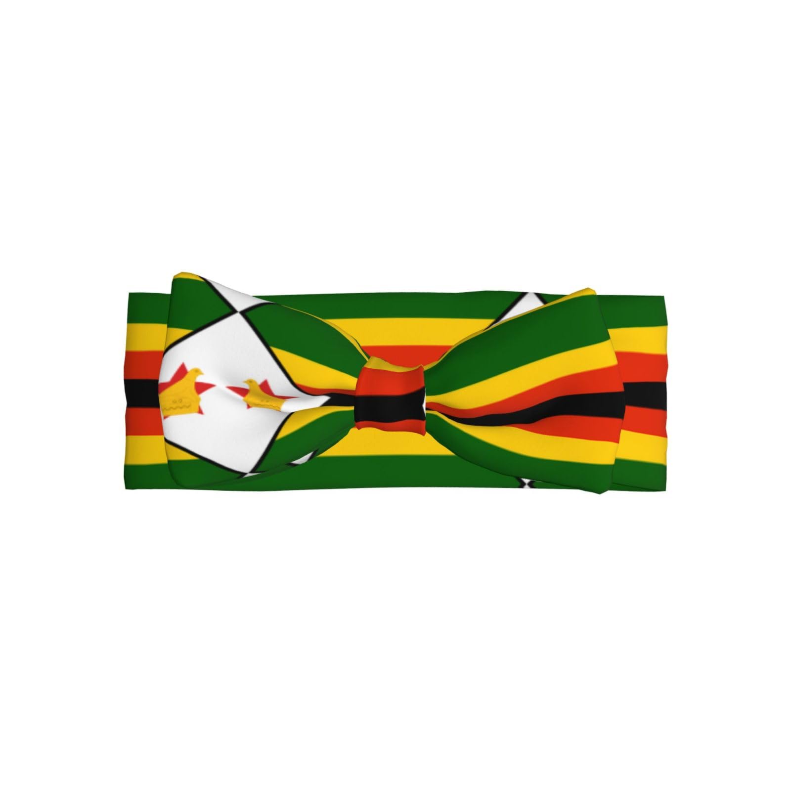 Flag of Zimbabwe All-over printed baby bow headband matches any outfit for babies, toddlers and kids
