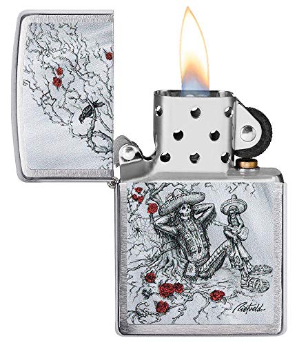 Mechero Zippo original de cromo cepillado Rick Rietveld, el regalo de metal perfecto 4