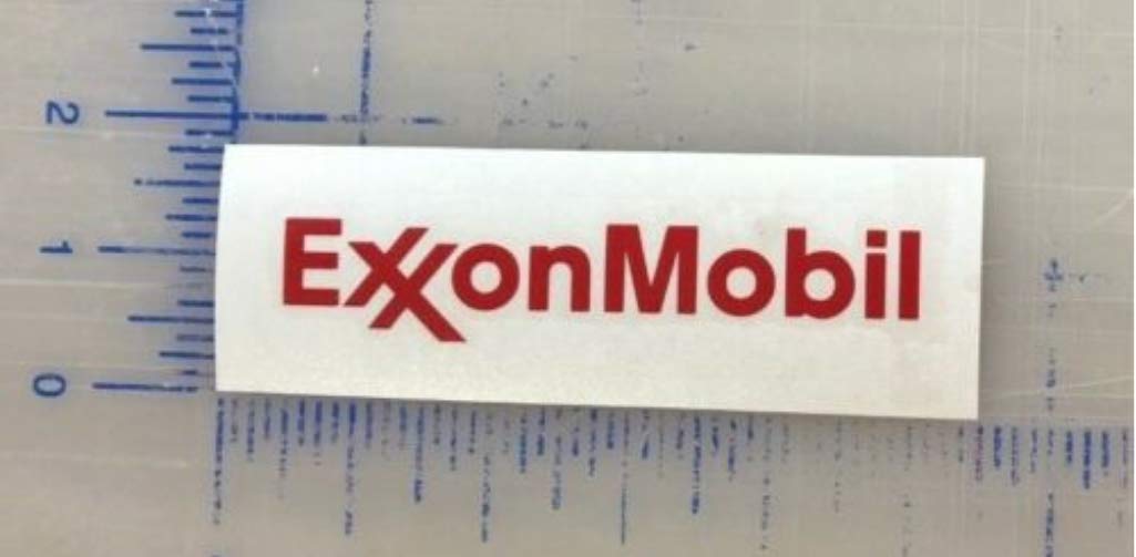 Exxon Mobile Decal 3", 4" 5" 6" Glove box, console, window bumper Auto Tool box Active