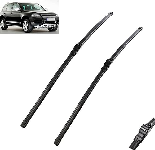 Wiper Front Wiper Blades Compatible with VW Touareg 2003 2004 2005 2006 Windshield Windscreen Window 26"+26" Left Hand Drive