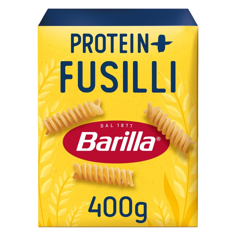 Barilla Pasta Protein+ Fusilli 400g I der Pasta-Geschmack, den Sie lieben, mit der Energie, die Sie wollen!