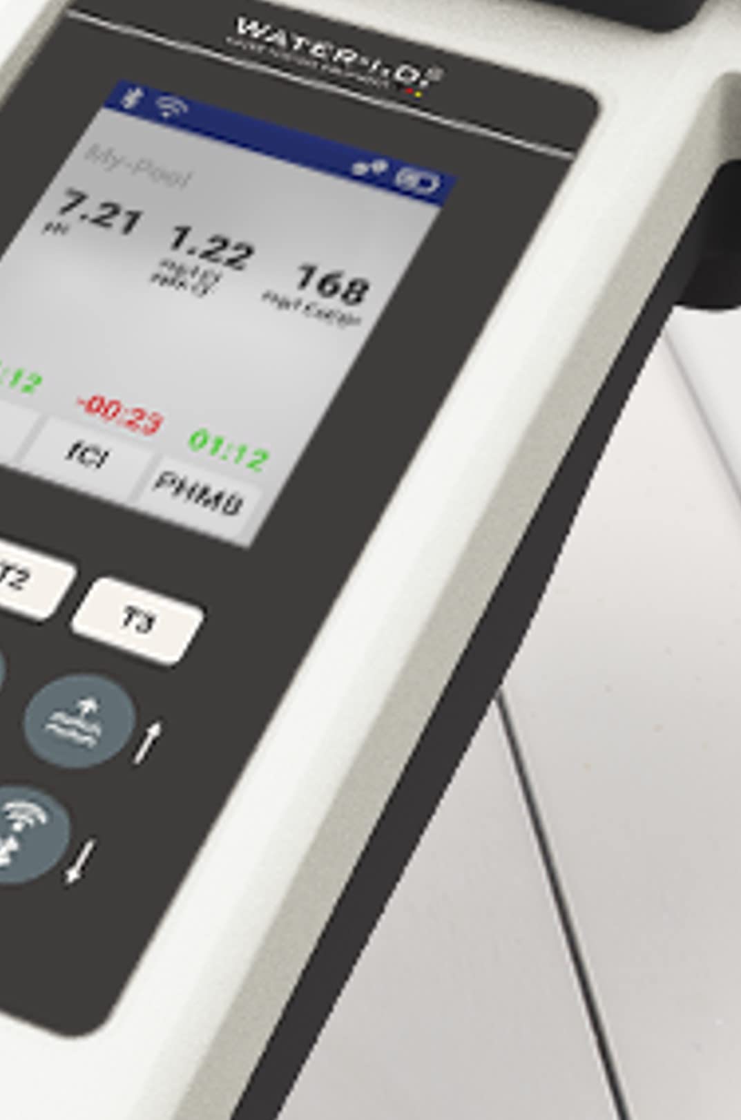 PoolLab 2.0 con 70 compresse di prova e "EXTRA CUvette" Special Edition per MediMuc – 24 parametri – App, software