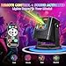 Sound Activated Party Lights - 60 Patterns Mini DJ Disco Ball Strobe Stage Light, USB Powered RGB LED Projector for Home Party, Gaming Room Decor, Holiday Birthday Gift for Kids Adults (DF-R10)