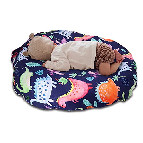 Dinosaur-Lounger-Cover-for-Newborn-Lounger-Pillow-Case-for-Babies-Snug-Fitted-Removable-Slipcover-Babynest-Cover-for-Boys-Girls-Lovey-Super-Soft-Snug-Fitted-Lounger-Pillow-Not-Included