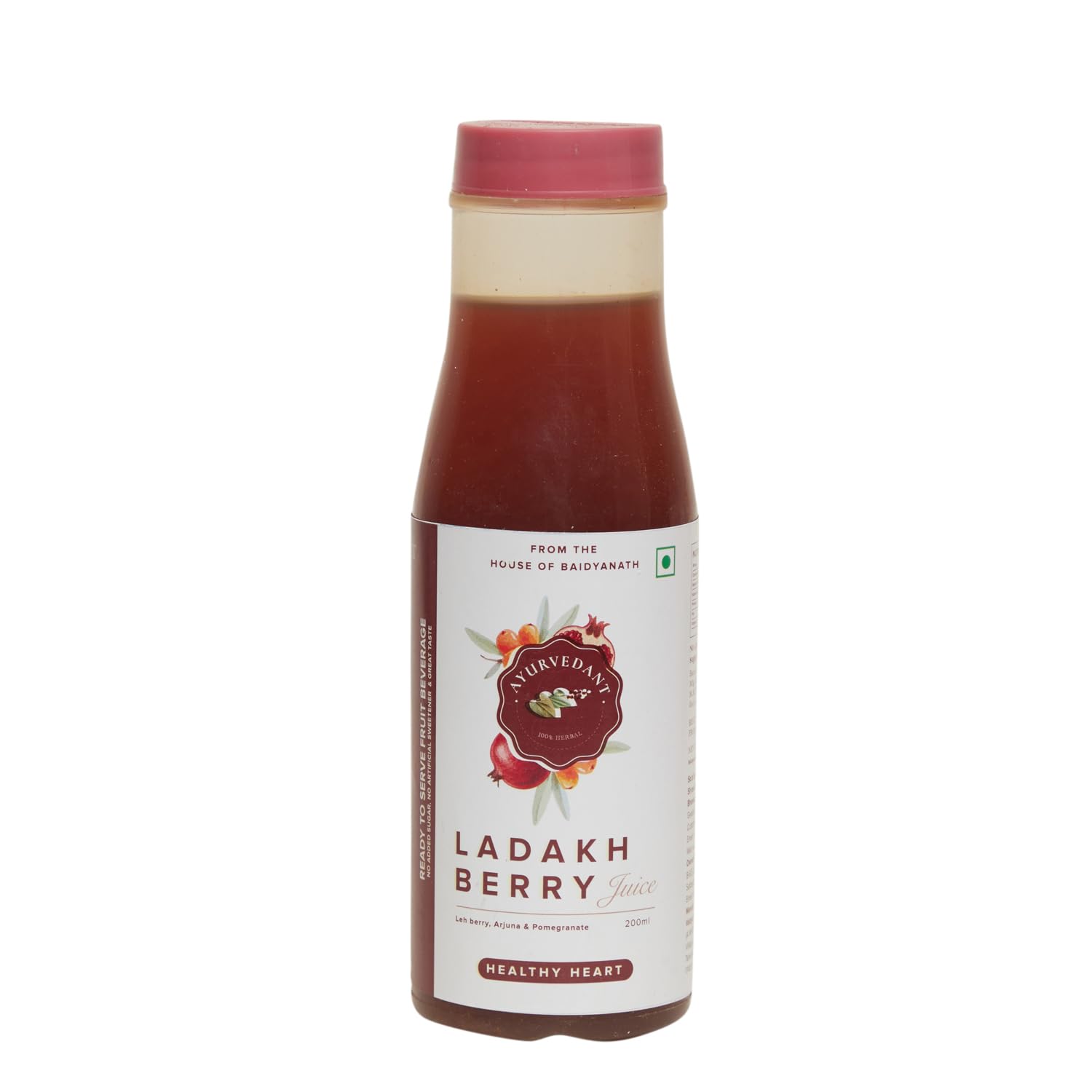 Baidyanath Jhansi Laddakh Berry Juice 200ml, HealthyHeart | Ready To Drink Juice |