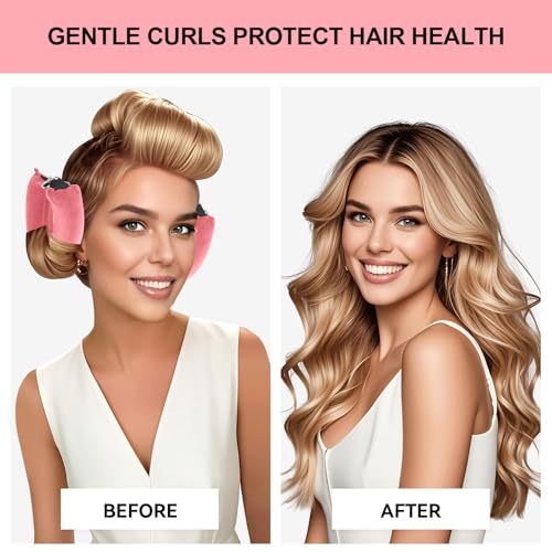 Togayu Heatless Curls Overnight Set - 3PCS Jumbo Velvet Hair Rollers to Sleep In, No-Damage Flexi Rods for Beautiful, Effortless Curls and Waves for Women - Thumbnail 4