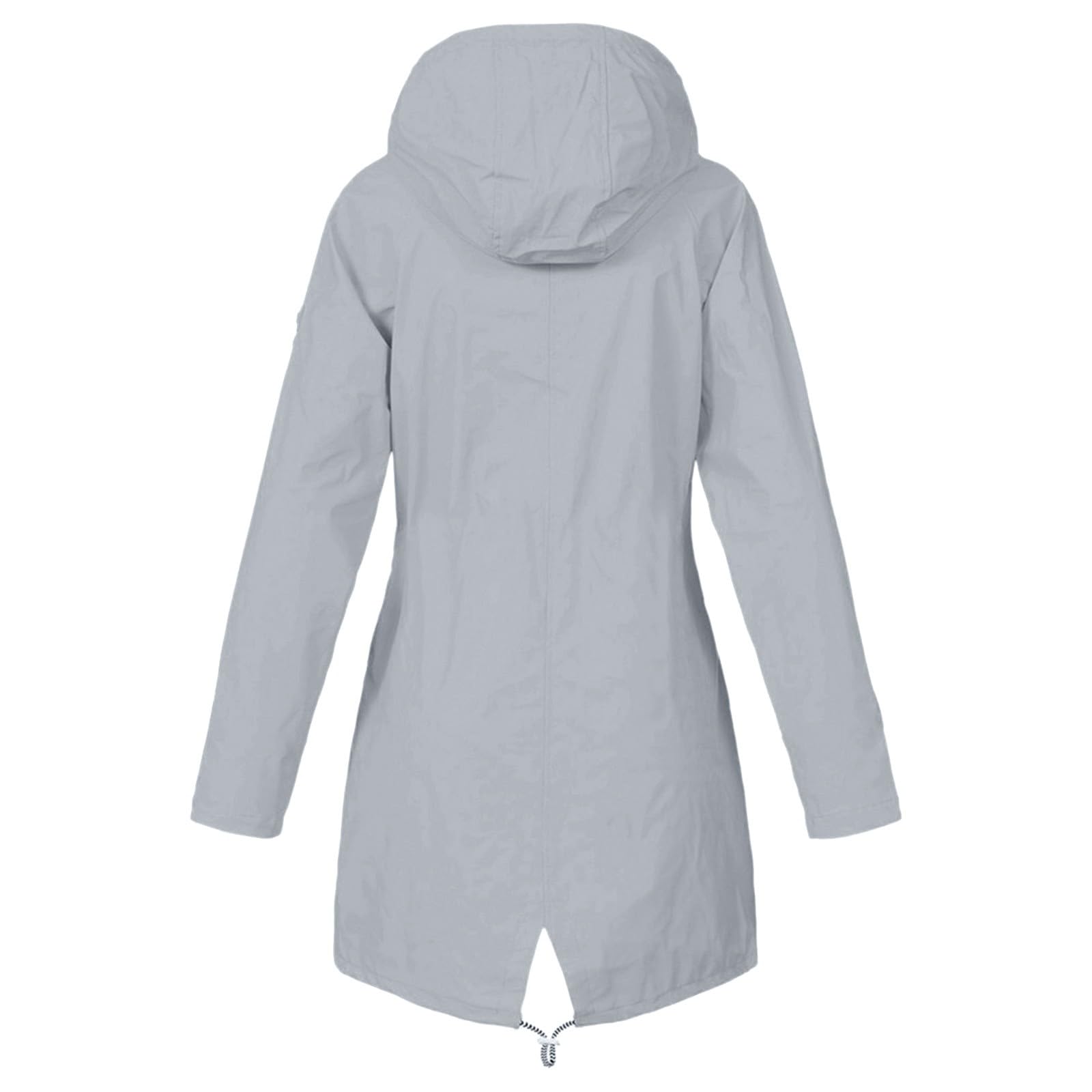 Genérico Chaqueta Cortavientos Mujer-Chaqueta Impermeable Para Mujer Con Capucha Cortavientos Ligera De Manga Larga Impermeable Con CordóN Y Bolsillos