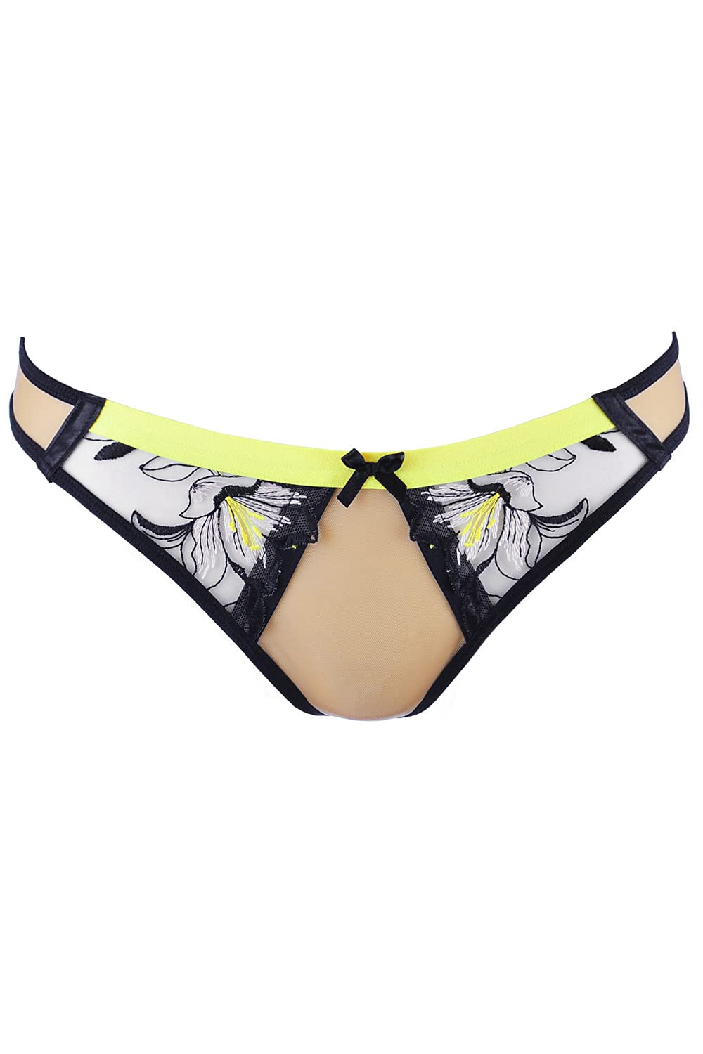 Axami Dame String Blumenmuster Sinnlich Streifchen Bunt Sexy V-10148