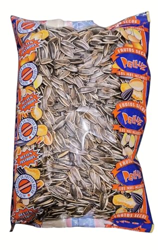 Pipas de Girasol Tostadas sin Sal 1 Kg - Pelluz - Snacks saludables y deliciosos para disfrutar a cualquier hora del día