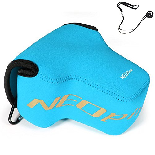 First2savvv QSL-P900S-03 blue Neoprene Camera Case Bag for Nikon COOLPIX P900S P900 +