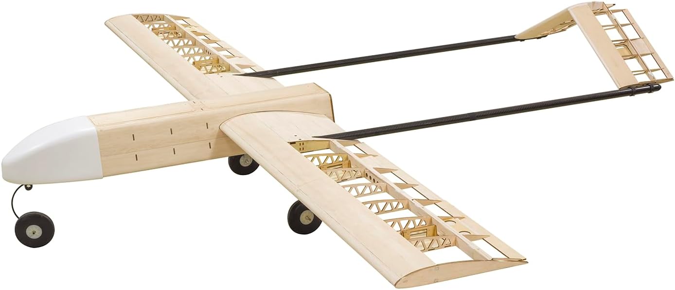 Balsa Wood Laser Cut Plane 2.1M RQ-7 Shadow by DW Hobby for Adults (S1201)