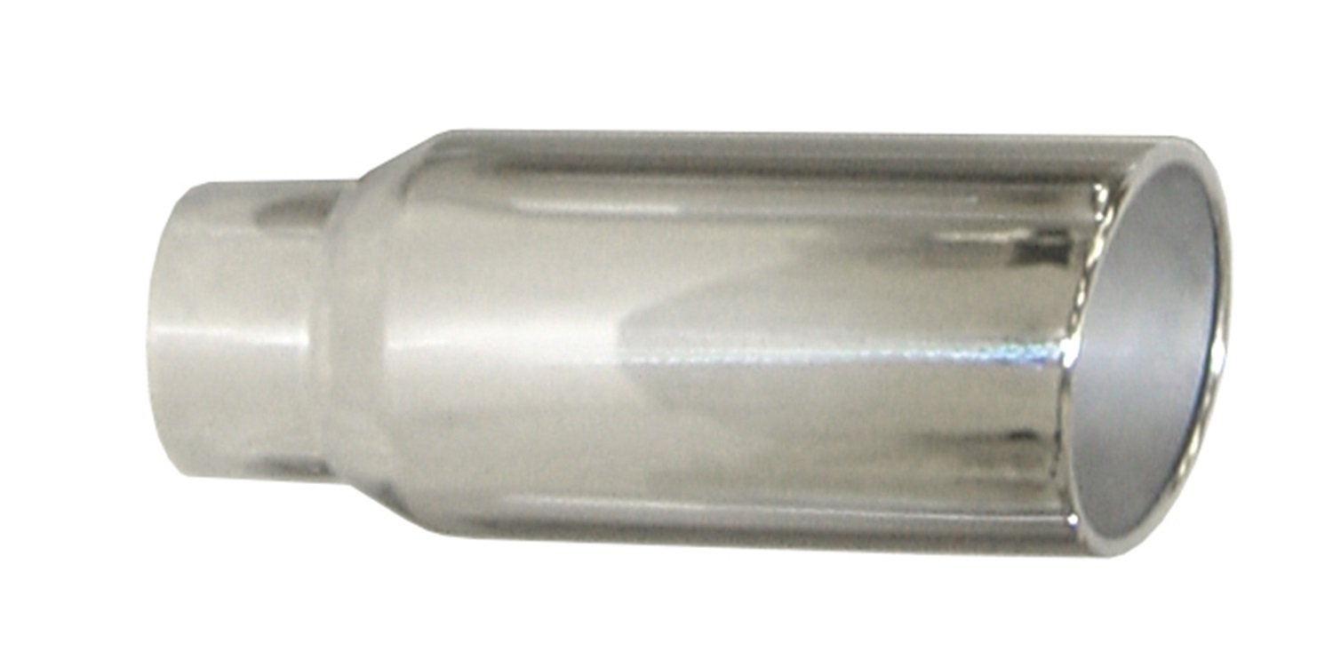 Pypes Exhaust (EVT407) 4" In x 7" Out x 18" Long Polished Stainless Steel Weld-On Exhaust Tip