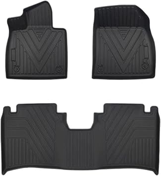 TPE Floor Mats Compatible for ZEEKR 001 2025 2024 All-Weather Protection Easy to Clean Floor Mats & Cargo Liners AccessoriesFloor Mats 3pcs