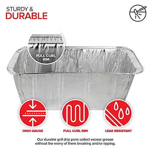 Stock Your Home Foil Grill Drip Pan (30 Pack) Compatible with