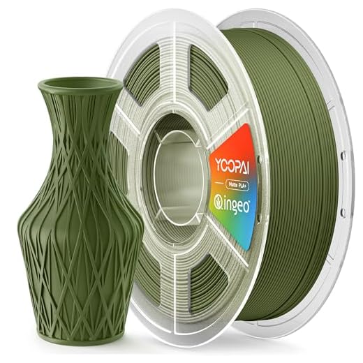 PLA+ Matte Filament 1.75mm, Soft Matte Finish, Reduced Layer Lines, 1KG (2.2lbs) 3D Printer PLA Filament, Dimensional Accuracy +/- 0.02 mm, Dark Green