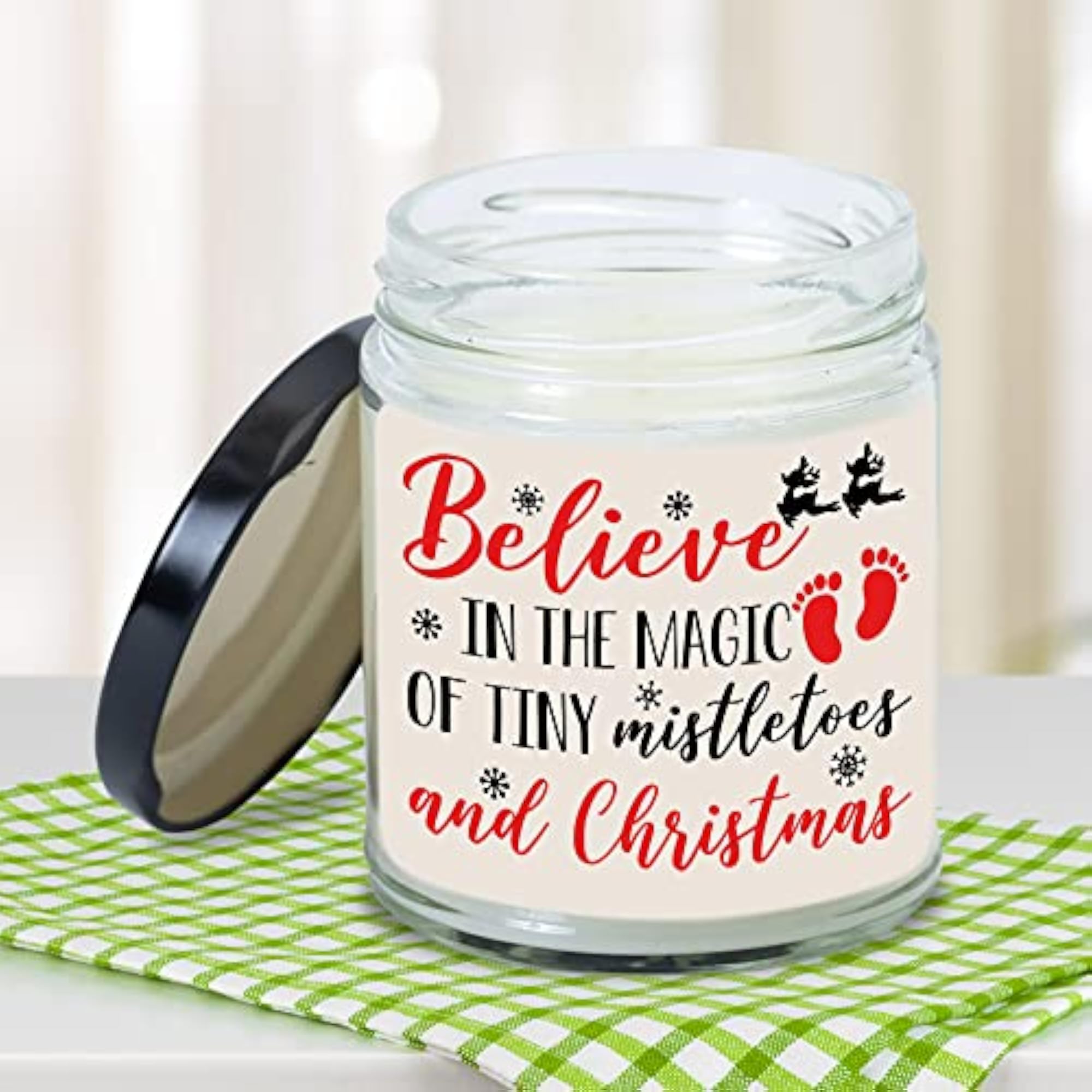 NICU Candle, Believe Tiny Mistletoes