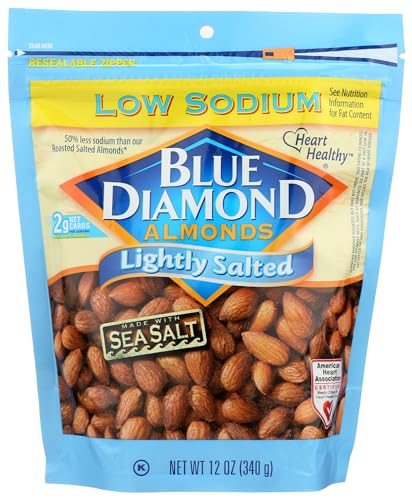 BLUE DIAMOND Lightly Salted Almonds, 12 OZ
