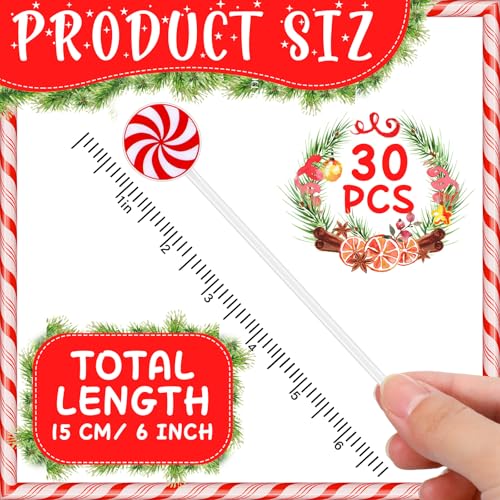 SiliFine Rührstäbchen für den Winter, für Weihnachten, für Urlaub, Kaffee, Rührstäbchen, wiederverwendbar, Kunststoff, heiße Kakao, Bar… – Ansicht 2