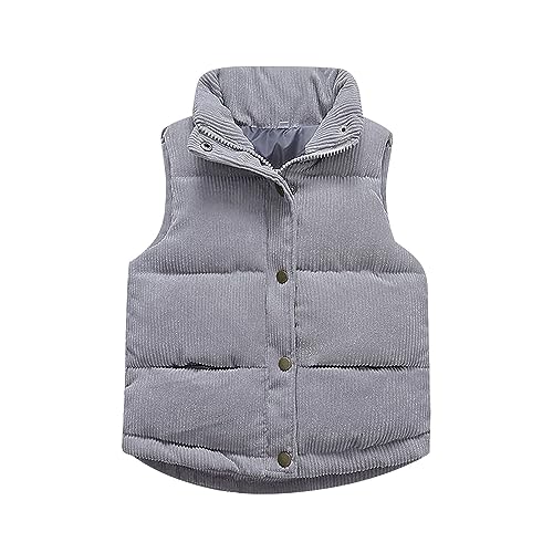 Mashaouyo Ragazzi Ragazze Giacca invernale Waistcoat Piumino Classico Spessa Vestiti Caldi Vestiti per Bambini Caldi Outwear Spessa Giacca trapuntata Vest Giacca Calda Carina Abbigliamento per Bambini