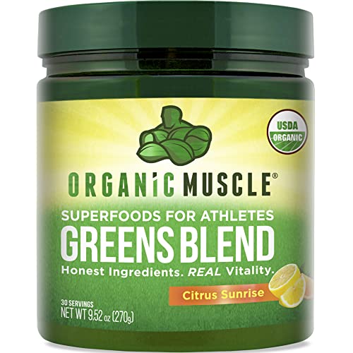Organic-Muscle-Superfood-Greens-Powder-Drink-Mix-Organic-Super-Green-Detox-Supplement-for-Gut-Digestive-Health-with-Spirulina-Chlorella-Probiotic-Prebiotic-Vegan-Non-GMO-30-Servings