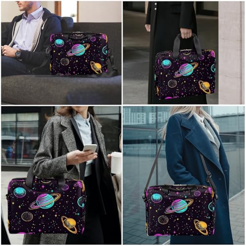 Maletín para portátil 15.6" patrón Colorful Planet miniatura 2
