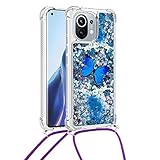 [Kompatibles Modell]: Flüssige Glitzerhülle, kompatibel mit Xiaomi Mi 11.Das Paket beinhaltet: 1 x Handyhülle und 1 x Ministänder als Geschenk. Bitte bestätigen Sie Ihre Telefongröße vor der Bestellung.