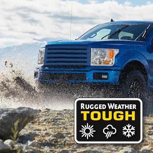 Image of Rain-X 870117 Truck & SUV Rugged Series Premium Wiper Blades, 17 Inch Windshield Wipers (Pack Of 1), Automotive Replacement Windshield Wiper Blades Engineered For All Driving Adventures