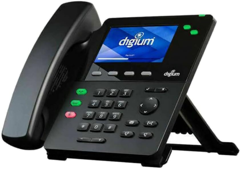 Digium D60 1TELD060LF 2 Line HD Phone Color LCD PoE w Power Adapter