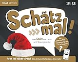 Schätz mal! Xmas Edition: Das Quiz mit Lach- und Staungarantie I Ab 10 Jahre I 2-8 Spieler I Spiele-Block