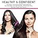NICEMOVIC Ceramic Heating Hair Straightener Comb - Hot Pressing Brush for Natural Black Hair, Beard Wigs, and Curling (Pink)