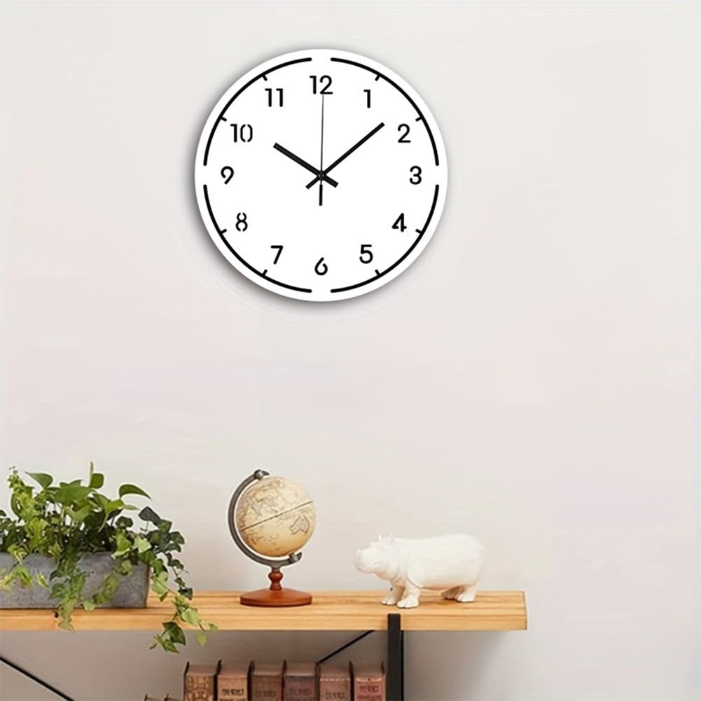 Horloge murale numérique silencieuse acrylique design 3D pour décoration salon maison
