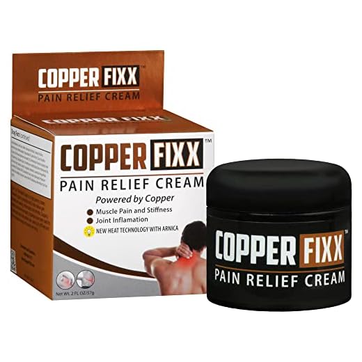 CopperFixx Pain Relief Cream, 2 Fl. Oz Jar powered by Copper with Heat Technology with Arnica for Muscle Pain and stiffness and Joint Inflammation, Knee, Back, Shoulder and Arthritis Pain. Fast Acting
