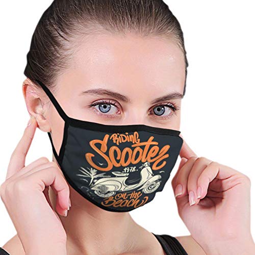 Preisvergleich Produktbild Mundschutz Gesichtsschutz für Kinder Teenager Männer Frauen Roller Strand Hand gezeichnete Druck Mundabdeckungen