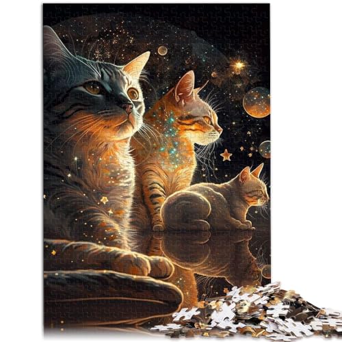 Puzzle para adultos, 1000 piezas, juguete para gatos, cada pieza es única, juego familiar exigente para adolescentes a partir de 14 años, 26 x 38 cm