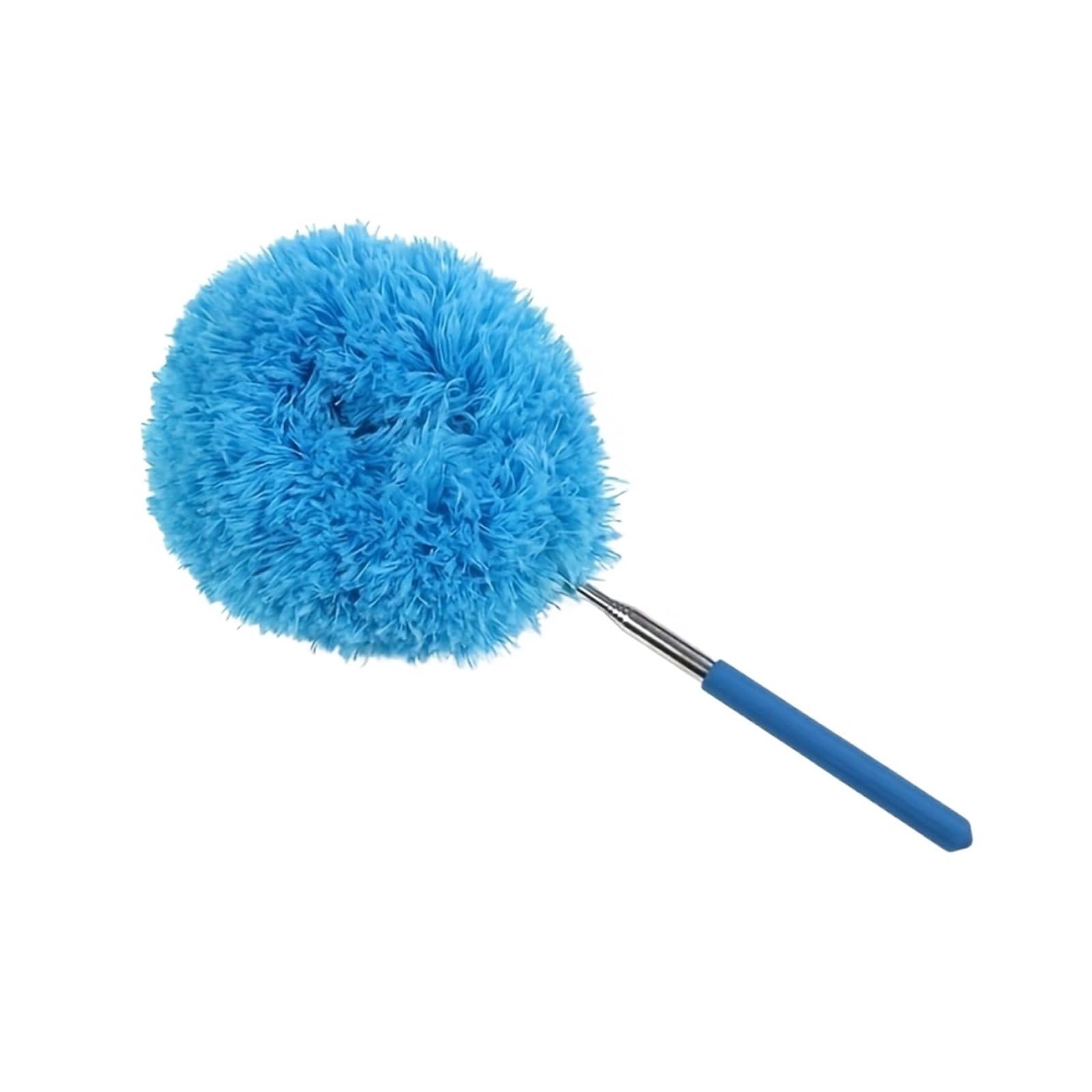Feather Duster Reusable Ceiling Fan Cleaner Removal Long Handled Roofing Brush Telescopic Cobweb Feather Duster(Blue)
