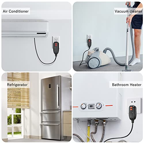 gfci replacement plug assembly auto reset 15 amp 3 prongs 5 years warranty ground fault circuit interrupter safety plug for pressure washer hot tub air conditioner hair dryer