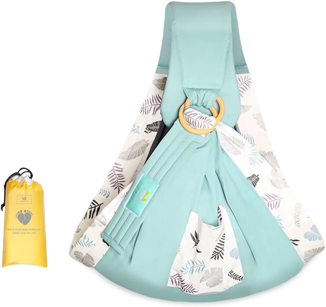KEYOZA Ergonomic Baby Sling Carrier Wrap Cotton, Breastfeeding and Stroller Cover Adjustable for Newborn Baby up to 15kg - Special Carrier/Sling for Preemie Babies (Multi Cotton) - Image 9 thumbnail