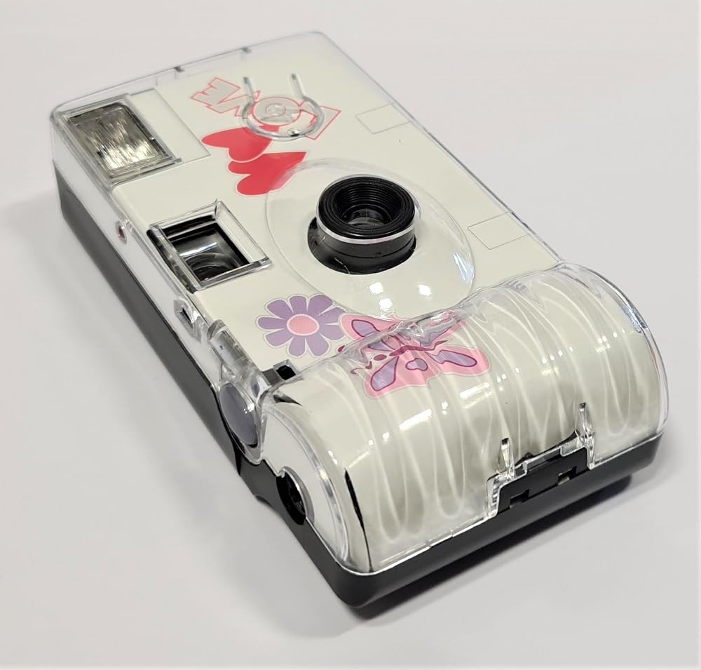 Wegwerpcamera love zwart 27 opnames flits