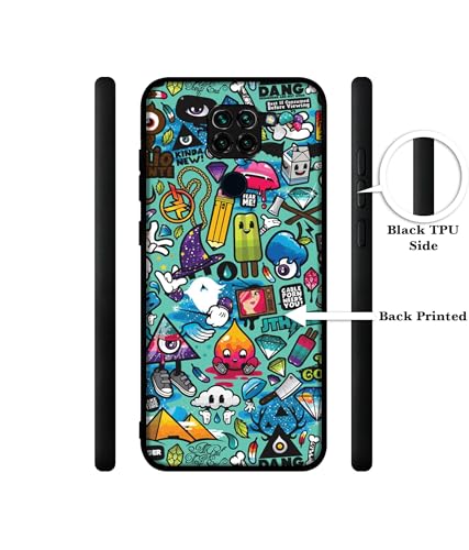 Image of Crazy Design Premium 2D Printed Metal Back Case Cover for Mi Redmi Note 9 4G