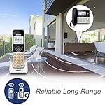 VTech VG208 DECT 6.0 Corded/Cordless Phone for Home with Answering Machine, Call Blocking, Caller ID, Large Backlit Display, Duplex Speakerphone, Intercom, Line-Power(Silver/Black) - Image 2