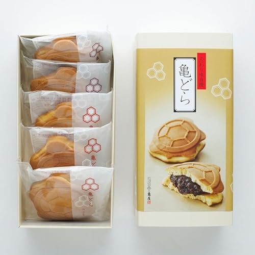 どら焼き 和菓子 お取り寄せグルメ 龜屋 亀どら つぶあん3個 こしあん2個 計5個入 西武・そごう ごっつお便